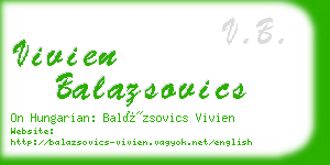 vivien balazsovics business card
